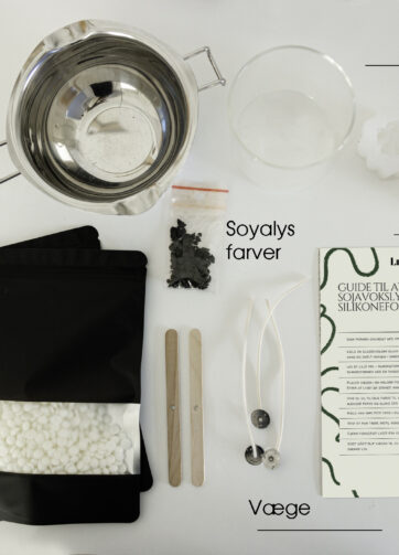 Startsæt til lysstøbning – DIY Lys – succulente/ sekulente Edition, Gør det selv lys, lysfremstilling. Silikoneform til lys, Lysstøbning udstyr, Lav selv lys kit