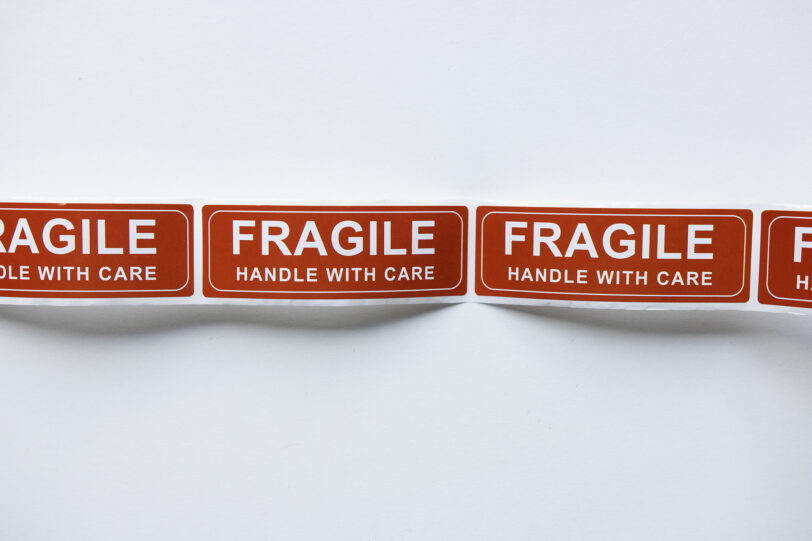 klistermærker "fragile