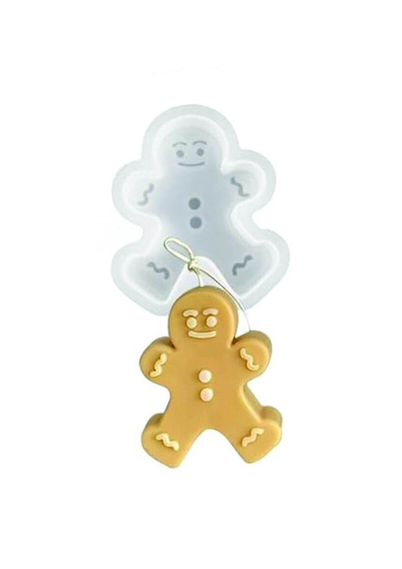 Silikoneform til lys - Gingerbread Men