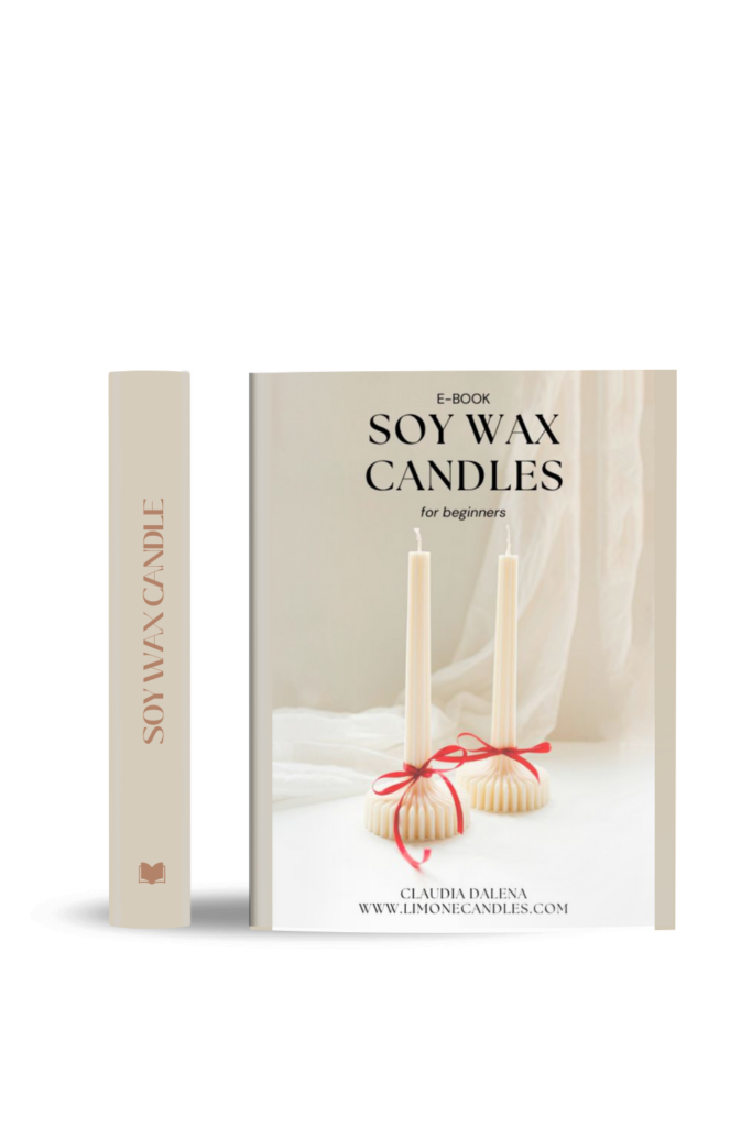 E-book how to make a candle, how to make a soy wax candle, soy wax candle for beginners