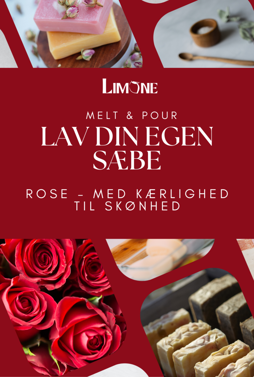 Lav din egen sæbe kit – Rose sæbe | Smelt og hæld op sæbe