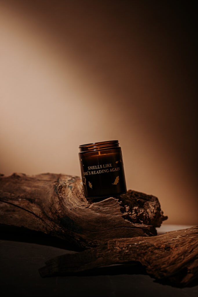 Smells like she’s reading again - stearinlys. pumpkin spice latte candles