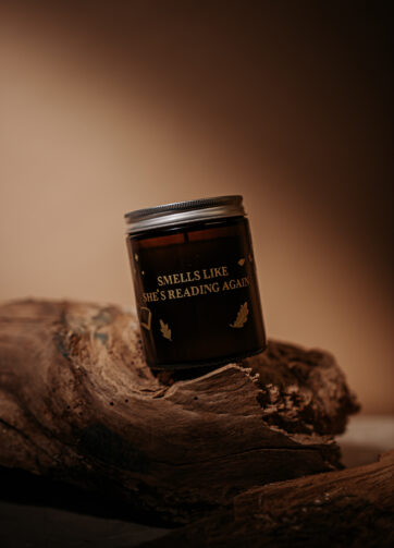 Smells like she’s reading again - stearinlys. pumpkin spice latte candles