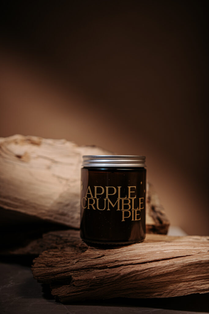 Apple crumble pie sojalys, æbletærte stearinlys