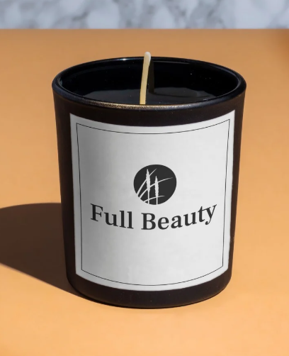 Sojalys med dit logo" Skræddersyede duftlys med dit eget logo