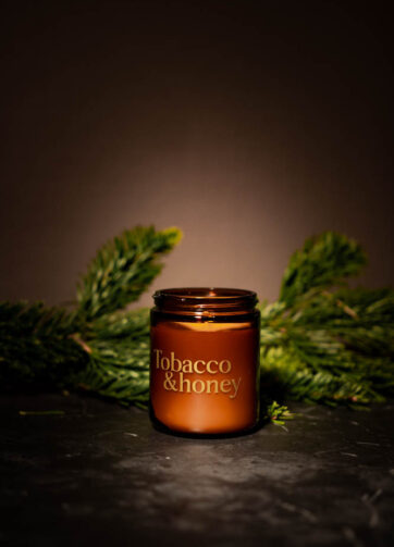 tobacco og honey duftlys, unikke duftlys til hjemme