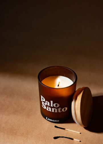 Duftlys med naturlig duft - Palo Santo | Håndlavet i Danmark