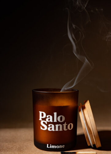 Duftlys med naturlig duft - Palo Santo | Håndlavet i Danmark