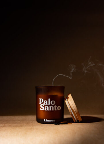 Duftlys med naturlig duft - Palo Santo | Håndlavet i Danmark