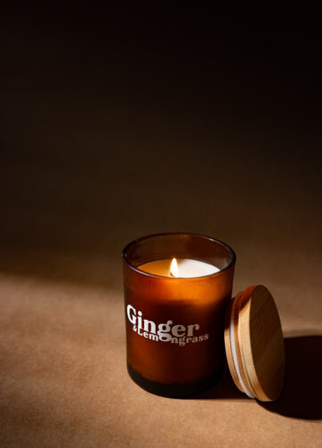 Duftlys med naturlig duft - Ginger & Lemongrass | Håndlavet i Danmark