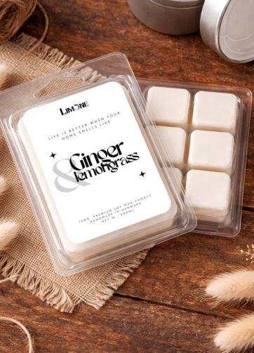 ginger and lemongrass duftblok limone candles soya voks duftblok duftmelts wax melts