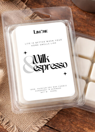 milk og espresso duftblok limone candles soya voks duftblok duftmelts wax melts