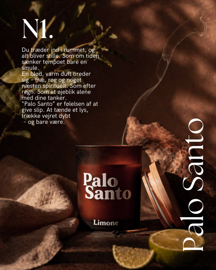 duftlys lavet i danmark, palo santo duftlys, sojalys duftlys, soyalys