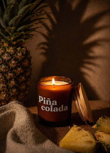 duftlys lavet i danmark, pina colada duftlys, sojalys duftlys, soyalys