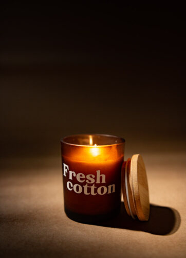 Duftlys med naturlig duft - duftlys Fresh cotton | Håndlavet i Danmark