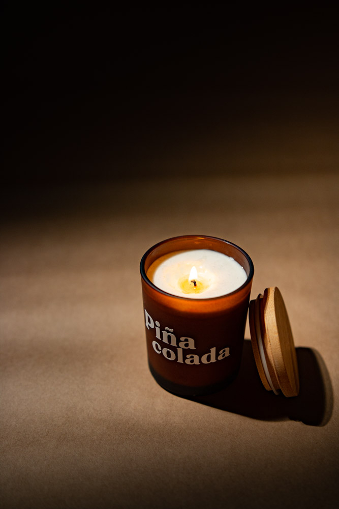 Duftlys med naturlig duft - duftlys Piña Colada | Håndlavet i Danmark