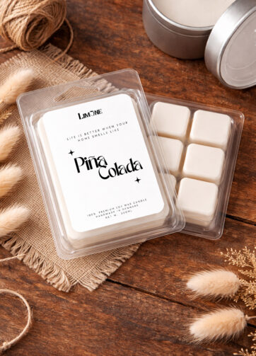 Duftblok – Piña Colada | Duftvoks af soya Frisk og tropisk duftvoks med noter af ananas og kokos.