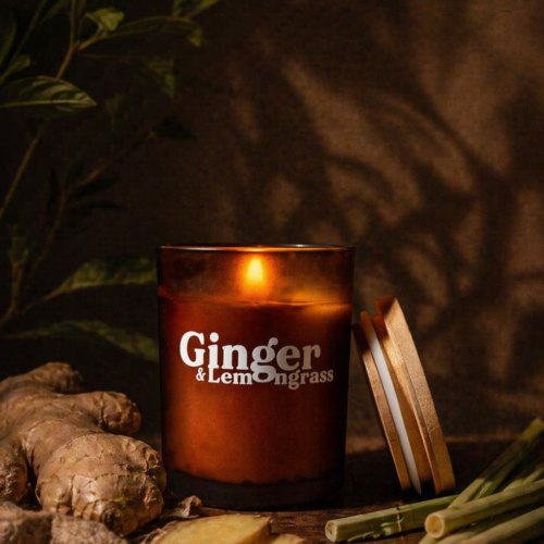 Duftlys – Ginger & Lemongrass | duftlys lavet i Danmark