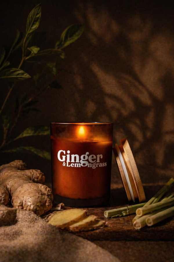 Duftlys – Ginger & Lemongrass | duftlys lavet i Danmark