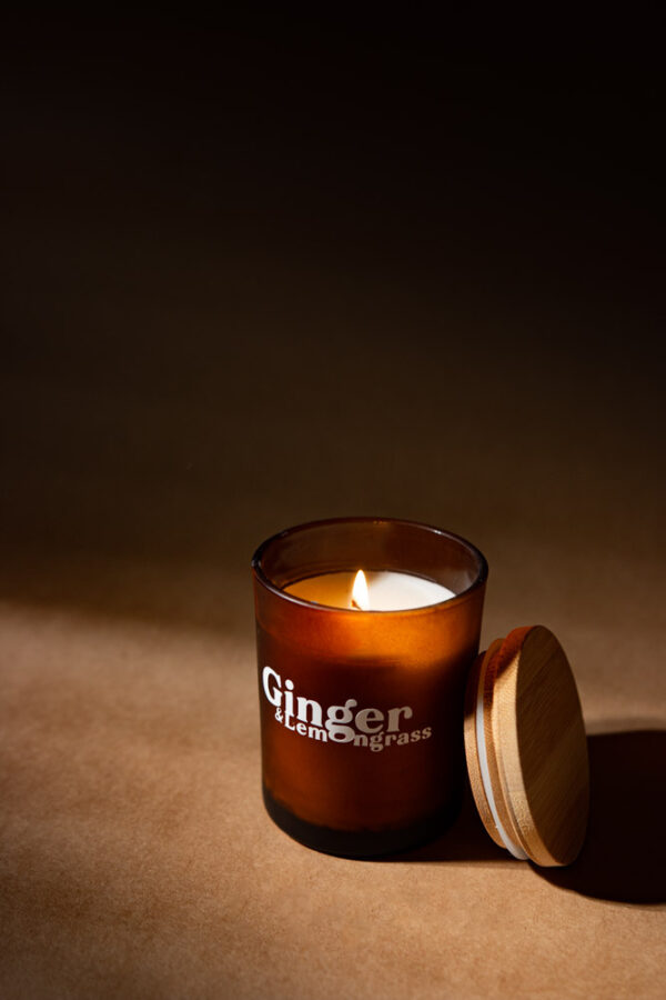 Duftlys – Ginger & Lemongrass | duftlys lavet i Danmark