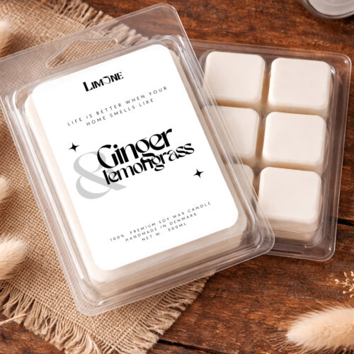 ginger and lemongrass duftblok limone candles soya voks duftblok duftmelts wax melts Duftvoks med ingefær og citrongræs