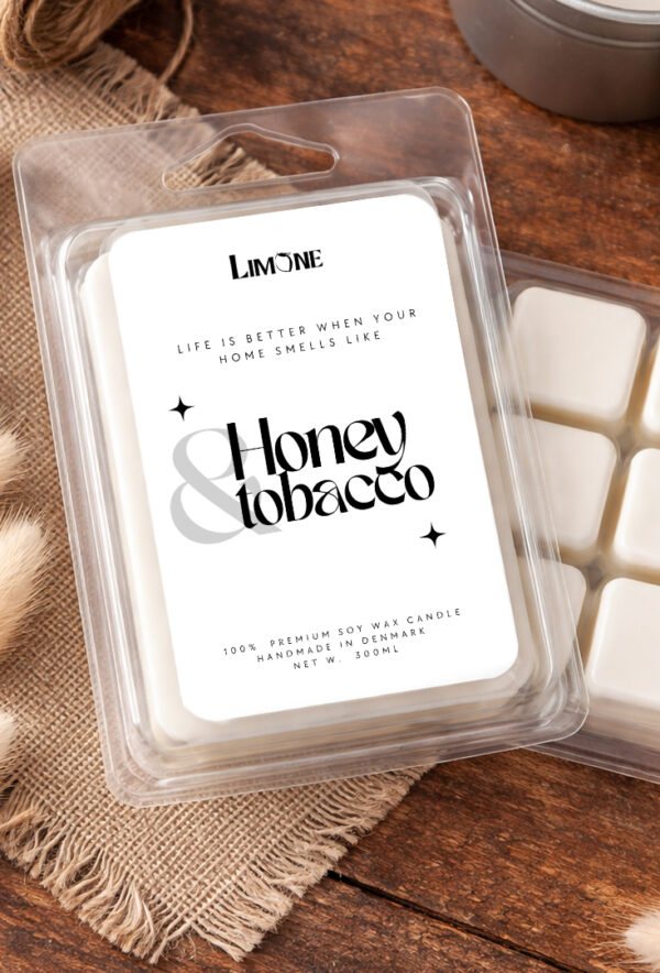 honey and tobacco duftblok limone candles soya voks duftblok duftmelts wax melts duftvoks med honning og tobak