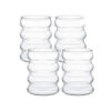 bølget glas, moderne vandglas, glas sæt, designglas, skandinavisk boligindretning